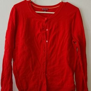 5/$30 Red button-down Cardigan